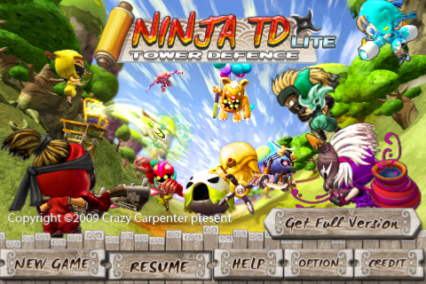Ninja TD Lite Screenshot